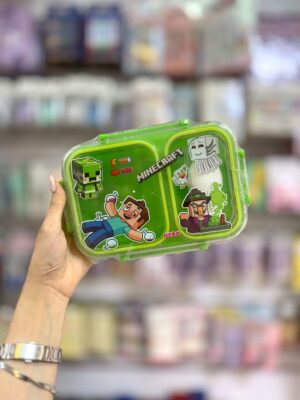 ظرف غذای دو خانه داخل پلاستیکی ماینکرفت