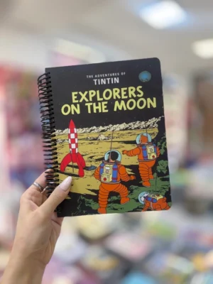 دفتر جلد سخت سیم‌دار طرح TINTIN
